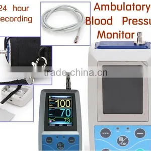 3.5 Inch Color Screen 24 Hours Recording ABPM Ambulatory Blood Pressure Monitor BP Monitor With Free Analyzer Software thumbnail-1
