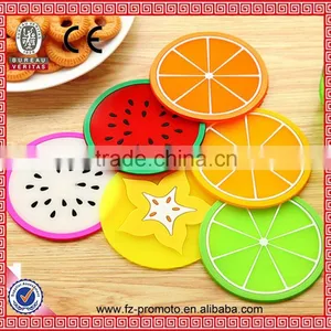 Cute Different Styles Fruit PVC Coaster Home Table Decor Lovely Tea Coffee Drink Placemat Cup Non-slip Heat Mat Pad thumbnail-2
