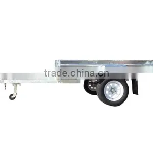 8X5ft Australia Full Welded 2.5mm Steel Chequer Plate Box Trailer With Cage thumbnail-4