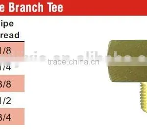 PF2224 Male Branch Tee,Pipe Fitting,Brass Fitting,Auto Parts thumbnail-5