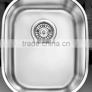 Undermount Kitchen Sink, Inch:14"x16-1/2"x9". Size:356x420x210mm, Flat Rim, Deep Press thumbnail-2
