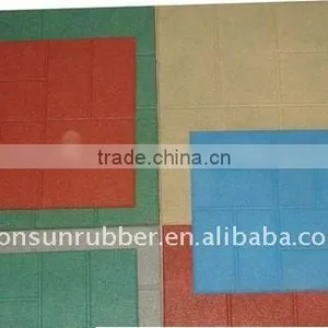 Recycled Safety Playground Rubber Paver thumbnail-1