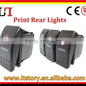 Rocker Switches With POWER LIGHTS Red thumbnail-1