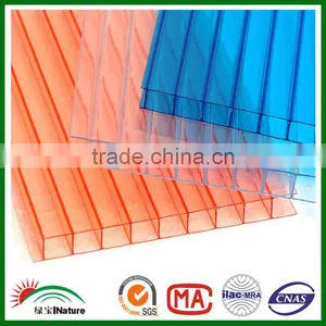 100% Bayer Virgin Materials,with UV Coating Polycarbonate Triple Wall Sheet thumbnail-4