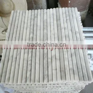 NATURAL ZIARAT WHITE CARRARA WHITE MARBLE PENCIL MOLDING thumbnail-2