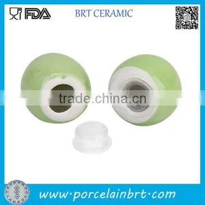 Green Pea Ceramic Salt and Pepper Shaker Wedding Favor thumbnail-3
