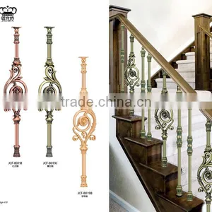 Luxury Design Indoor Color Coated Aluminum Stair Railing Baluster thumbnail-5