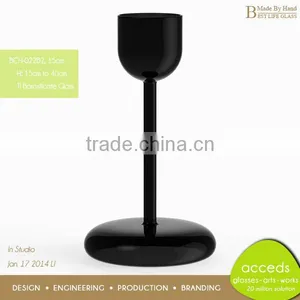 High Quality Mouth Blown Wine Glass Candle Holders thumbnail-1