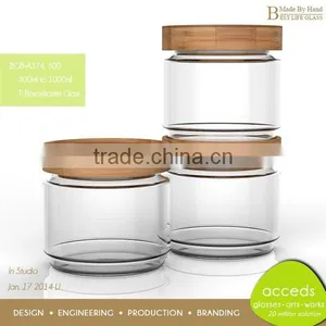 Heat Resisitant OEM/ODM Handblown Novelty Borosilicate Glass Canister thumbnail-6