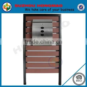 New Stainless Steel Letterbox With Wood-Plastic Composites Panel HPB164 thumbnail-2