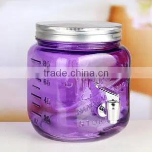 2.5L Portable Spray Colors Glass Beverage Dispenser thumbnail-3