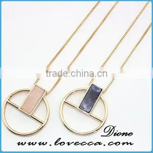 Wholesale 18k Gold Color Meaningful Crystal Necklace Jewellery Pendant Necklace thumbnail-1