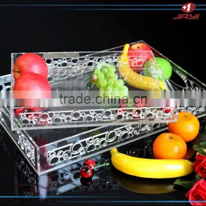 Non-slip Plexiglass Plastic Acrylic Serving Tray thumbnail-2