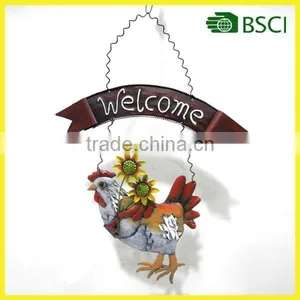 YS14798 Handcraft Rooster Wall Decoration for Garden Decoration thumbnail-1