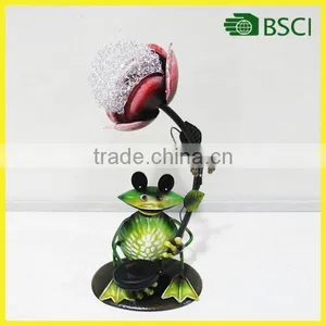 YS14616 Metal Flog Craft Solar Light for Garden Decoration thumbnail-1