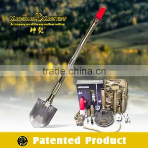 Military Grade Survival Equipment/Emergency Kit/Outdoor Multifunction Shovel,bag,blade,pickaxe,flashlight thumbnail-1
