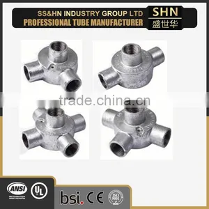 20mm and 25mm Electrical Galvanized One Way Back Entry Junction Box thumbnail-3