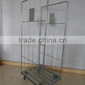 2016 New Products of High Quality Supermarket Foldable Heavy Duty Metal Mesh Roll Container thumbnail-2