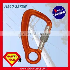 Aluminum Captive Eye Screw Lock Tow Carabiner thumbnail-1