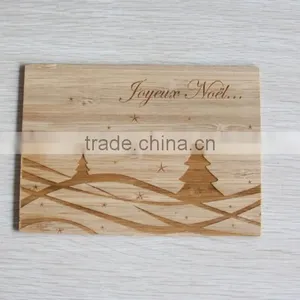 Hot Sell Laser Engraved Bamboo Card thumbnail-1