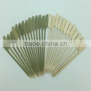 Nature Material Flat Kebe Bamboo Skewer With Custom Logo thumbnail-1