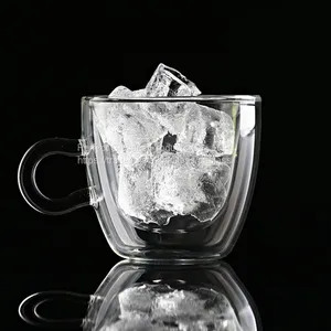 Clear Drinkware Glass Cups 150ML Juice Cups Coffee Cups Miulk Cups Customized Glass Cup thumbnail-1