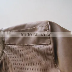 Men's Pu Slim FIT Rib Jackets thumbnail-3
