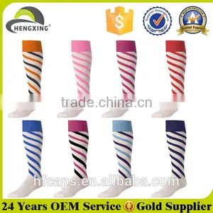 Colorful Football Sock, Striped Basketball Sock, Custom Rugby Sock thumbnail-1