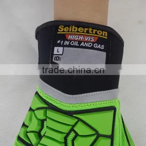 CE 4543 Anti Cut Slash Proof Impact Safety Gloves, Oil and Gas Safety Cut Resistant Rubber Gloves thumbnail-4