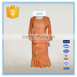 Ladies Embroidery Linen Church Suit thumbnail-1