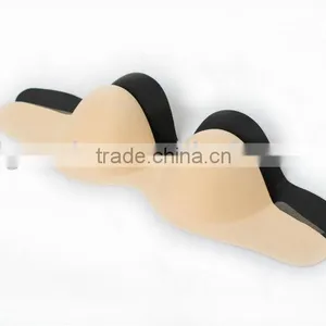 Women Sexy Self Adhesive Seamless Strapless Invisible Nude Silicone Free Bra thumbnail-1