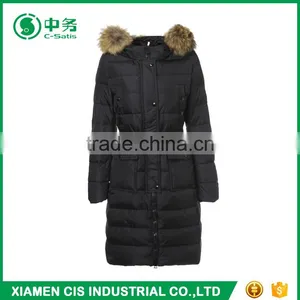 Latest Fashion Winter Korean Style White Lady Goose Down Long Coat thumbnail-2