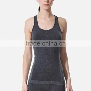 Hot Sale Fashion Cotton/polyester Women Gym Dry Fit Tank Top thumbnail-1