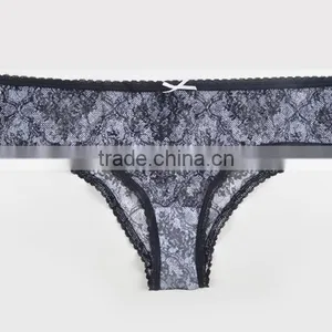 Anti-bacterial Fiber Soft Transparent Sexy Panties Lace Waist High Code Underwear Cueca Calcinhas Briefs Genuine Women Underwear thumbnail-6
