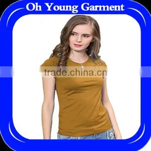 Comfortable Feelings 100% Cotton Tshirt for Woman,female Thsirt Custom Print on Plain Tshirt Women thumbnail-1