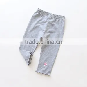 Wholesale Fashion Designer Cotton Spandex Girls Ruffle Pants and Kids Dress thumbnail-1