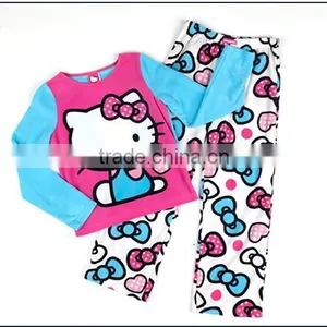 Children Pajama Set Polyester Sleeping Wear Hello Kitty Design thumbnail-2