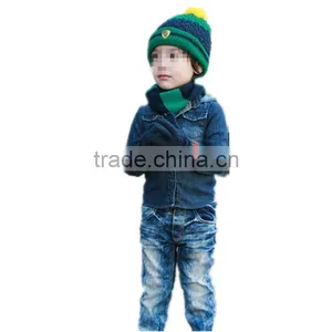 Englishism 5 Colors Choice Autumn and Winter Warm Double Color Acrylic Winter Woolen Children Scarf thumbnail-2