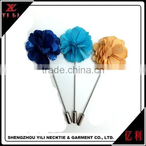 Flower Men Suit Lapel Pin For Wedding Prom Party Groomsman Brooches thumbnail-3