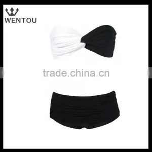 Wholesale Double Color Bikini Bandeau Top thumbnail-1