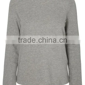 Wholesale 100% Cotton Sweatshirt Lightweight Cotton Sweatshirts Blank Backless Women Sweatshirt thumbnail-3