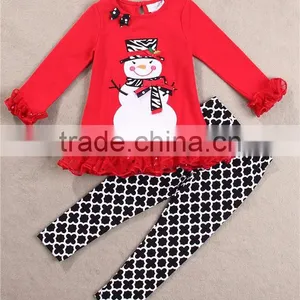 New Design Christmas Snowman Grid Newborn Baby Christmas Outfits thumbnail-1