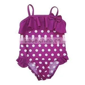 Kids Swimsuit Swimwear One Piece Cut Bow thumbnail-1