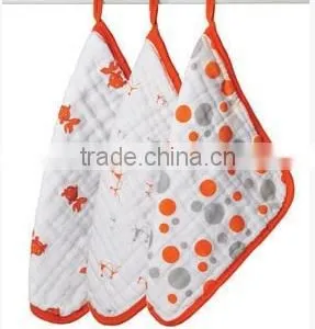 100% Cotton Baby Bibs Drool Feeding Face Washing Cloth thumbnail-1