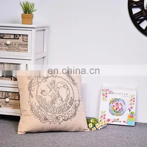 Custom Toy OEM Design Creative Painting Toy Kids DIY Craft Colorful Cushions thumbnail-3
