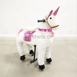 Hot Sale Kids Furry Walking Toy Horse Rocking Horse Toy Kiddy Palace Toys thumbnail-2