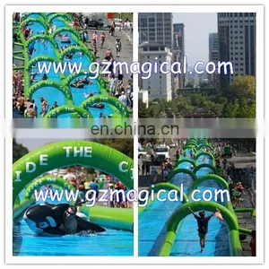 Outdoor Long Inflatable Water Slide for Sale Inflatable Water Slide Inflatable Water Games thumbnail-1