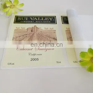 Cheap Adhesive Label Sticker Custom Premium Wine Sticker Label Printing thumbnail-2