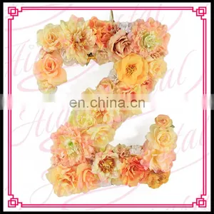 Aidocrystal Luxury Wedding Decoration Blue Green Customized Letters Flower Wall Backdrop thumbnail-5