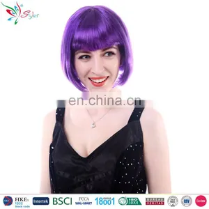 Wholesale Fashion Style Synthetic Wigs Short Bob Wig for Party thumbnail-3